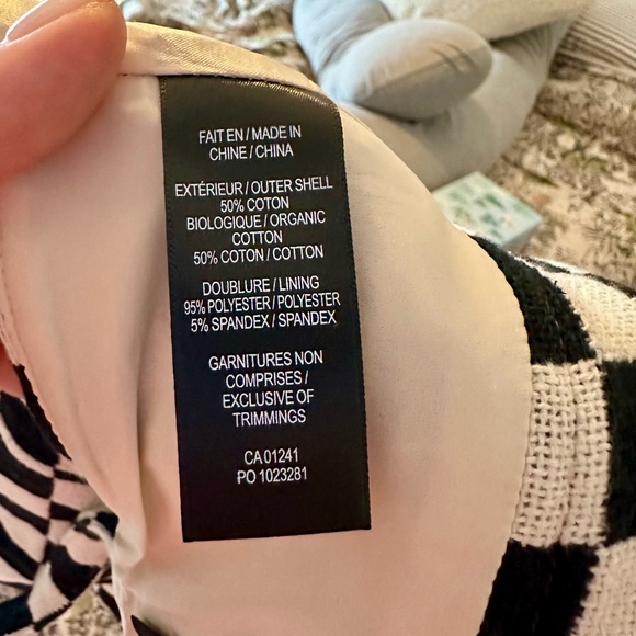 Checkerboard Woven Crop Top/Bralette - Picture 5 of 5